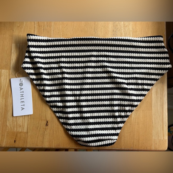 Athleta High Rise Yarn Dye Swim Bottom - Picture 3 of 6